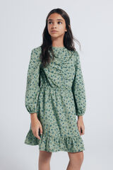 Springfield Kids Vestido flores ni&ntilde;a verde