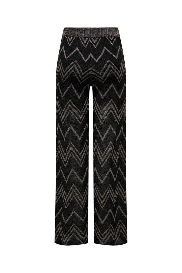 Only Calças largas brilho preto