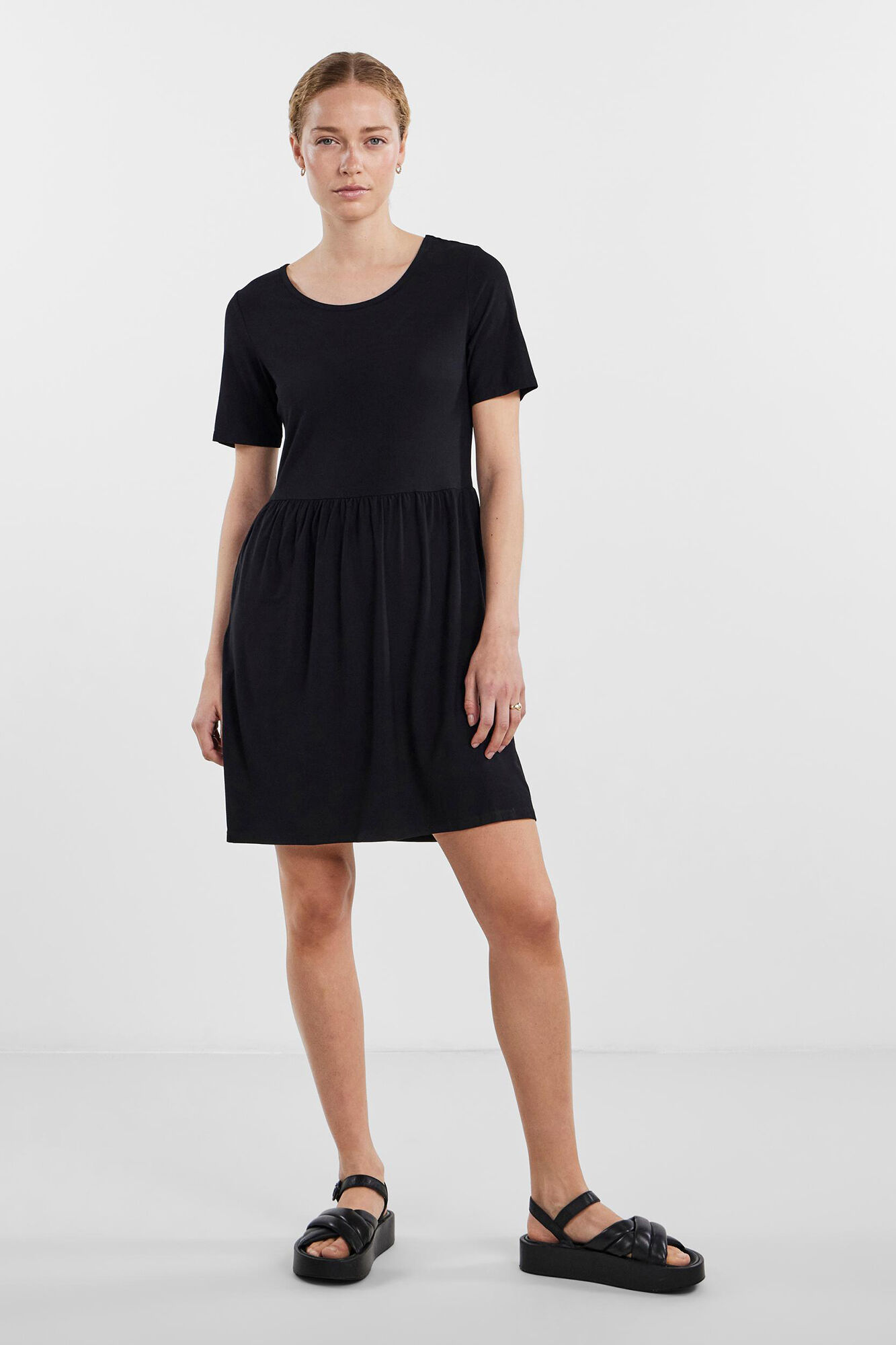 Pieces Vestido midi camisetero