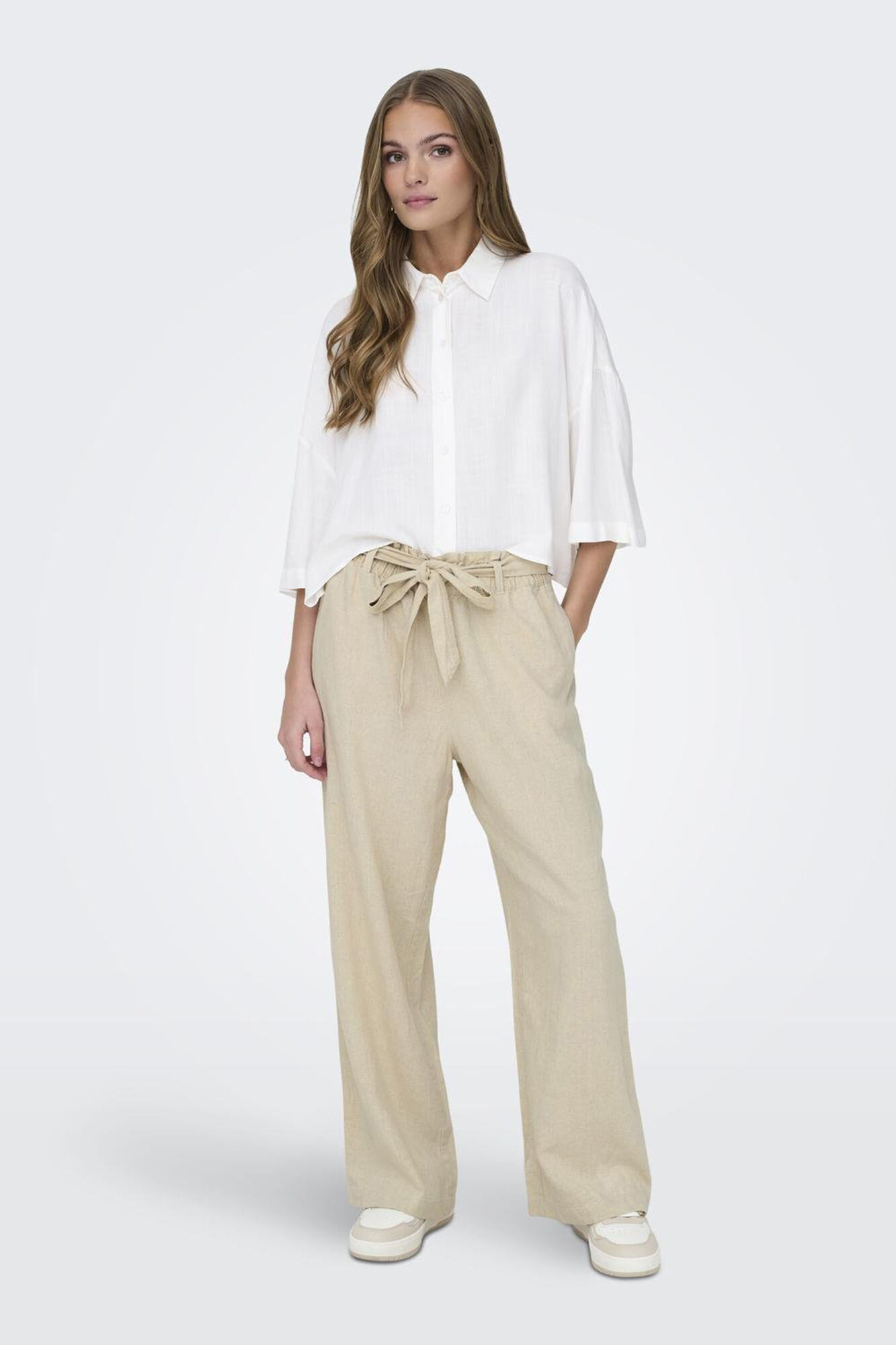 JDY Pantal&oacute;n largo de lino