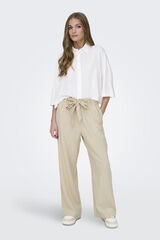 JDY Pantal&oacute;n largo de lino gris