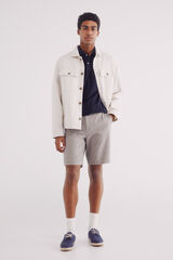 Springfield Bermuda estructura color slim fit nude