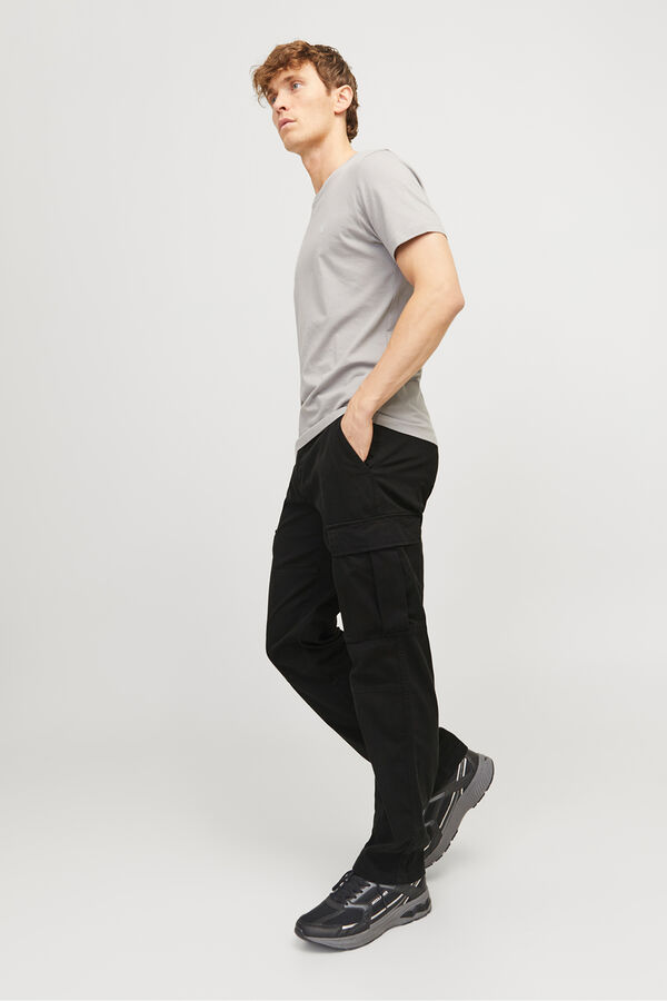 Jack & Jones Pantal&oacute;n cargo relaxed fit negro