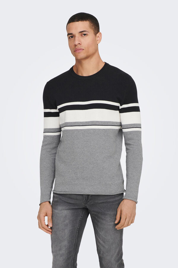 Only & Sons Jersey cuello redondo azul