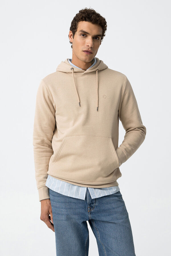 Tiffosi Hoodie B&aacute;sico beige