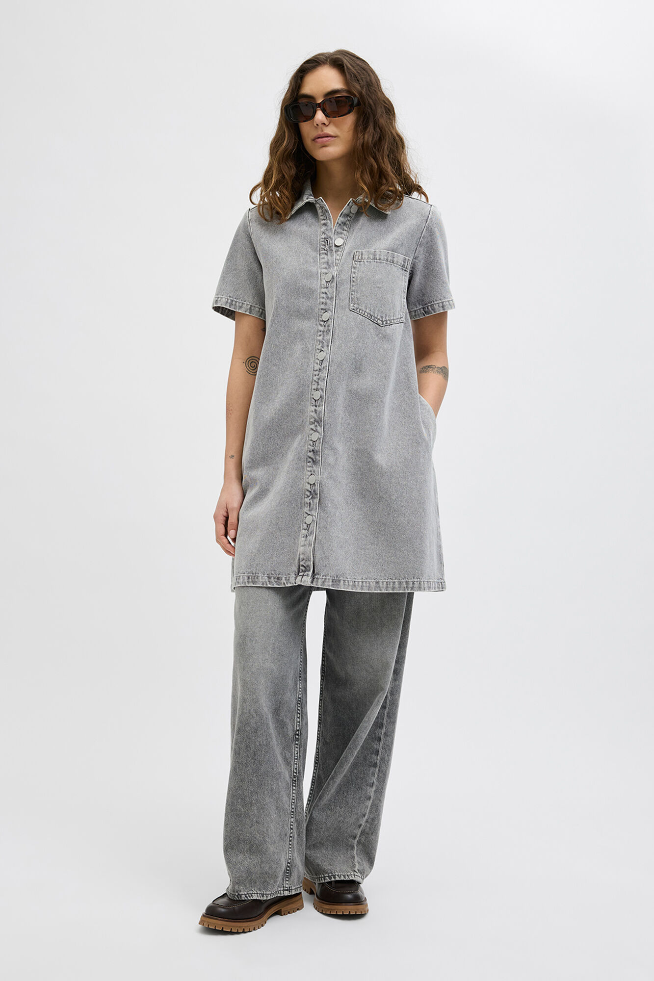 Jack & Jones Vestido curto denim