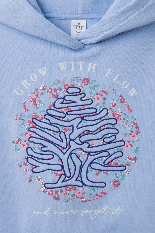 Springfield Kids Sweatshirt capuz &aacute;rvore menina azul