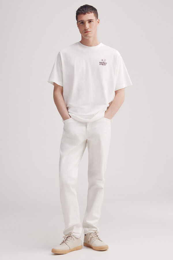 Springfield camiseta de rua do mercado bege