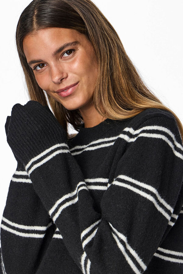 Pieces Camisola de malha  preto