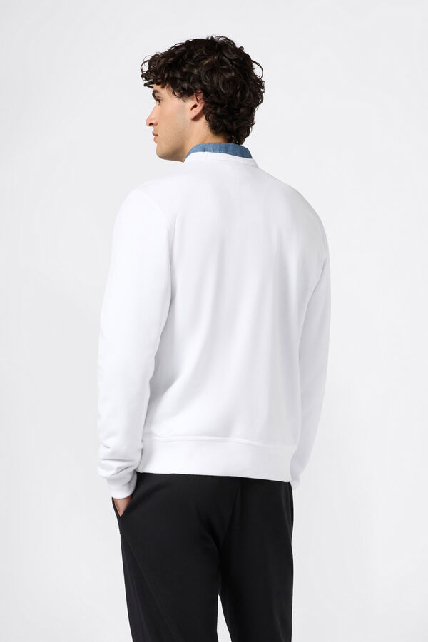 Champion Sweatshirt com gola caixa branco
