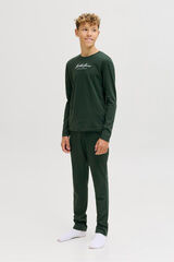 Jack & Jones Junior Set de pijama con logo turquesa