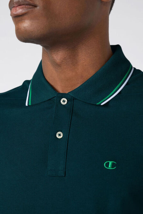 Champion Polo de algod&oacute;n pique hombre verde