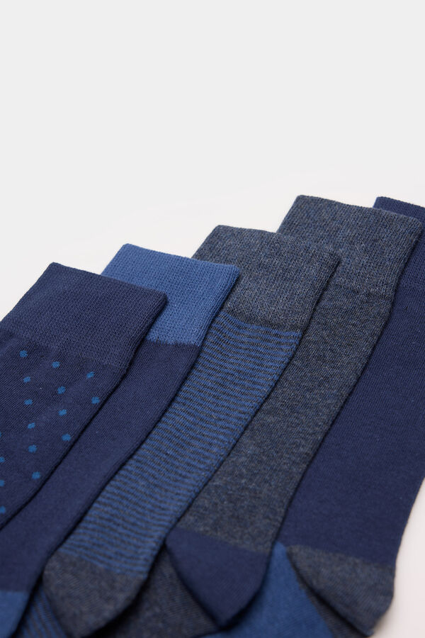 Springfield Pacote de 5 meias azuis azul