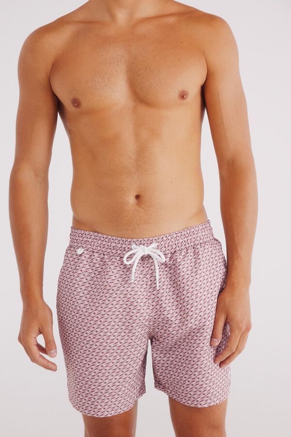 Springfield Ba&ntilde;ador estampado naranja