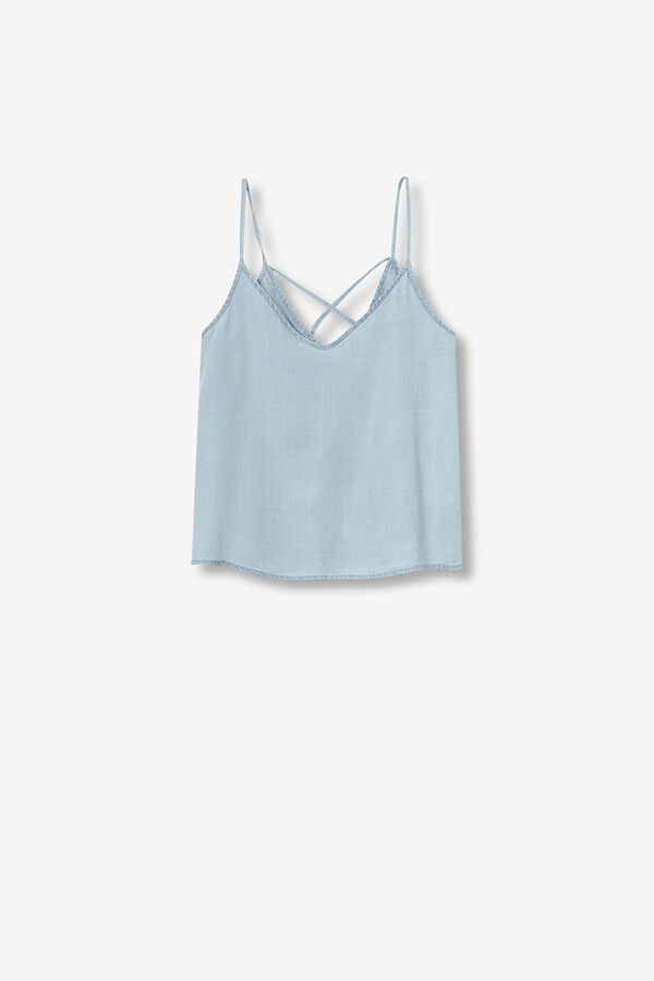 Tiffosi Top Denim azul