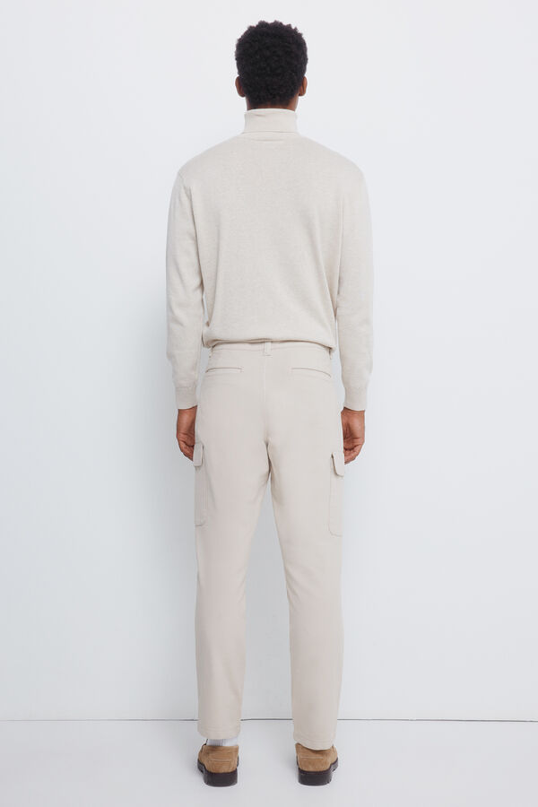 Springfield Pantal&oacute;n cargo comfort fit beige