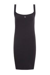 CK Jeans Vestido al&ccedil;as preto