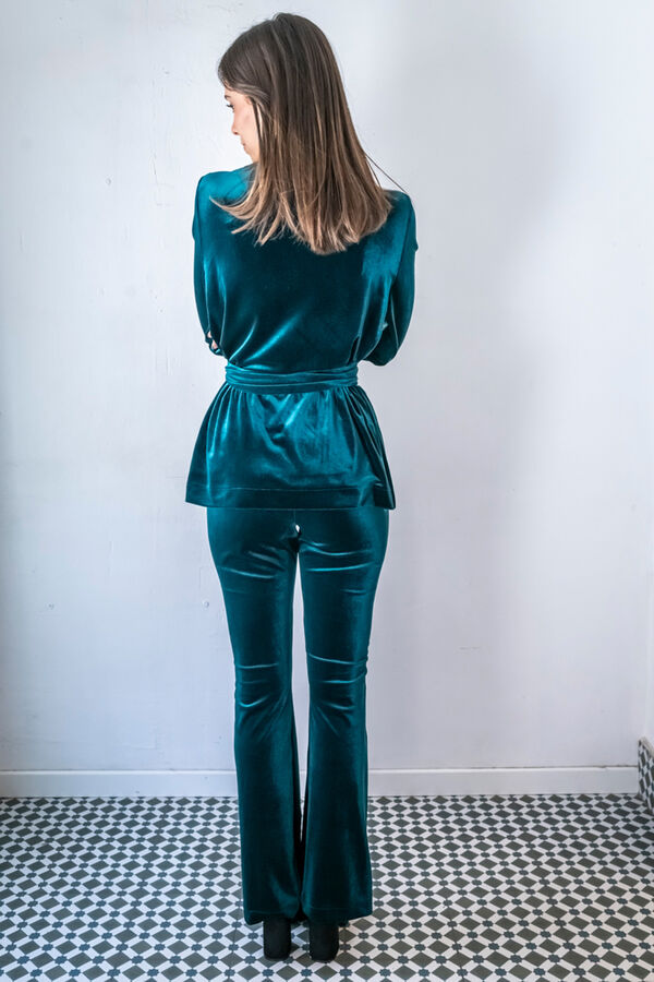 Cul Sac Blazer fluida turquesa