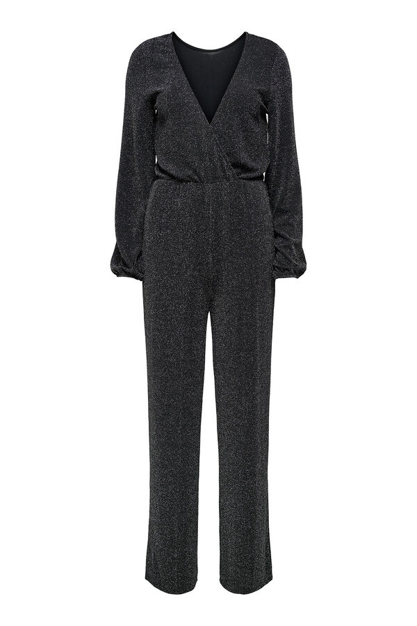 Only Jumpsuit con glitter negro