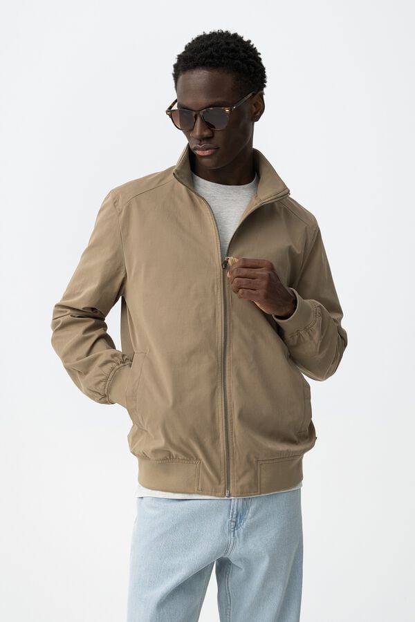 Tiffosi Chaqueta Harrington regular fit nude