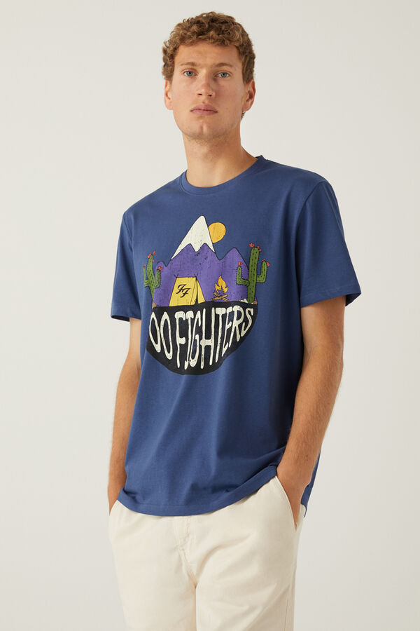 Springfield Camiseta Foo Figthers azul medio