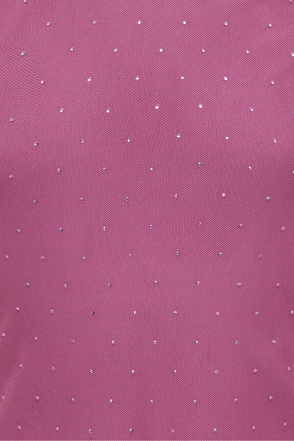 Only Girls Top de brillo morado/lila