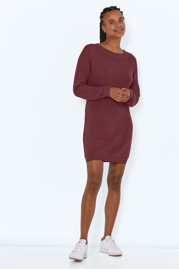 Noisy May Vestido curto de malha  rosa