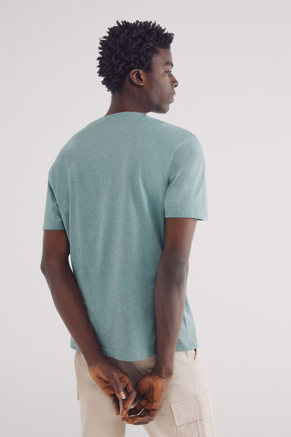 Springfield Camiseta básica melange verde