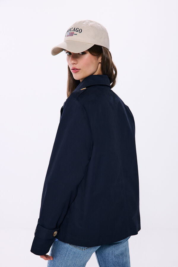 Springfield Gabardina corta azul
