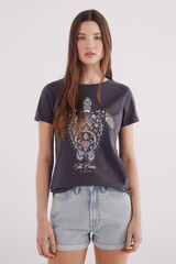 Springfield Camiseta gr&aacute;fica marina gris