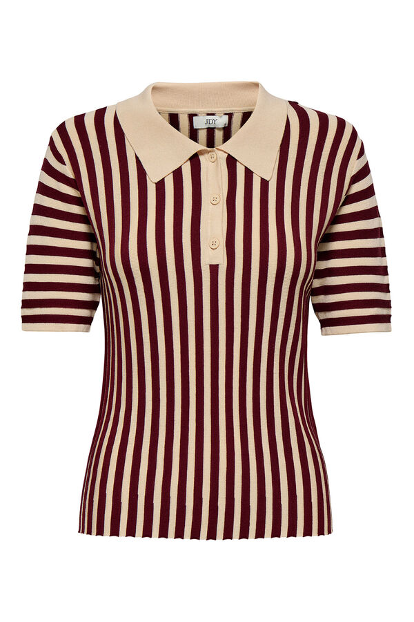 JDY Malha polo de manga curta branco