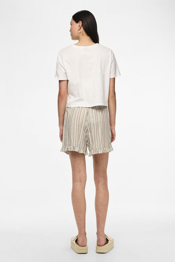 Pieces Camiseta de algodón sin mangas gris