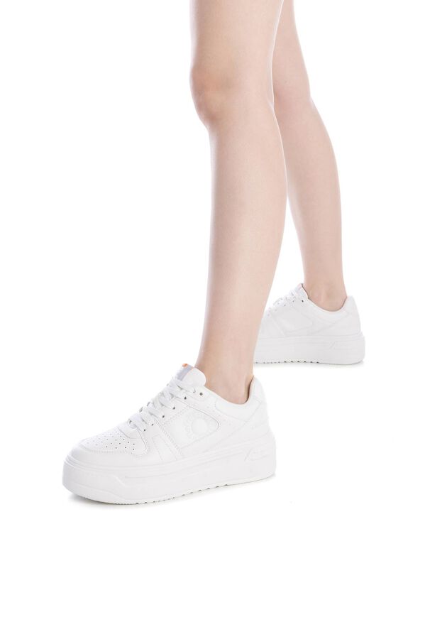 Refresh Sapatilha/Chinelo Feminino Com Renda Branca branco