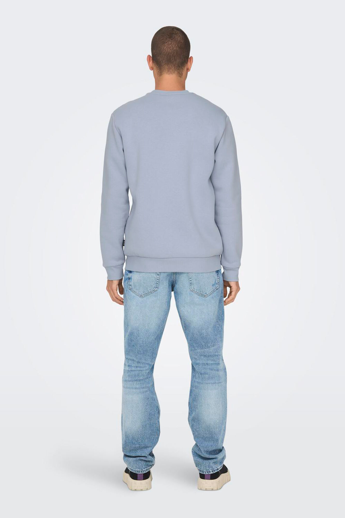 Only & Sons Sweatshirt b&aacute;sico masculino com gola redonda
