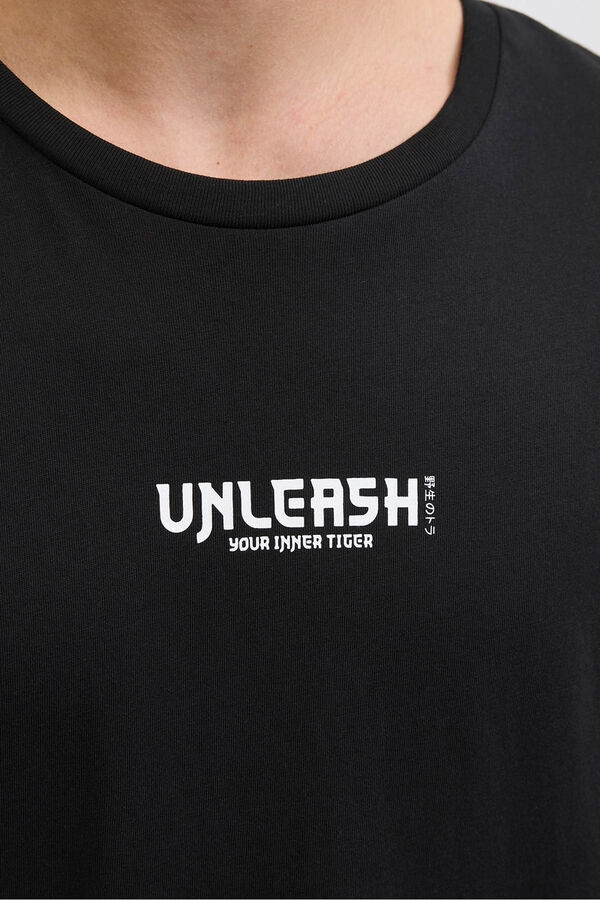 Jack & Jones Camiseta back print negro