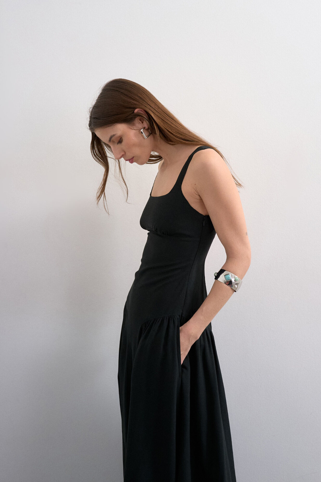 Topshop Vestido comprido de al&ccedil;as