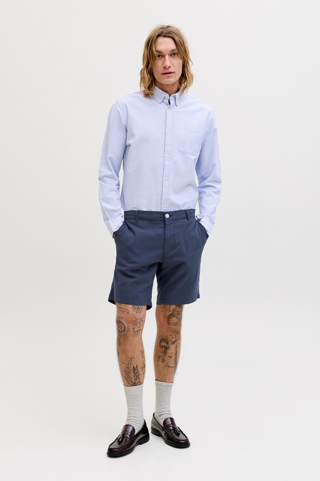 Jack & Jones Bermuda chino regular fit em linho