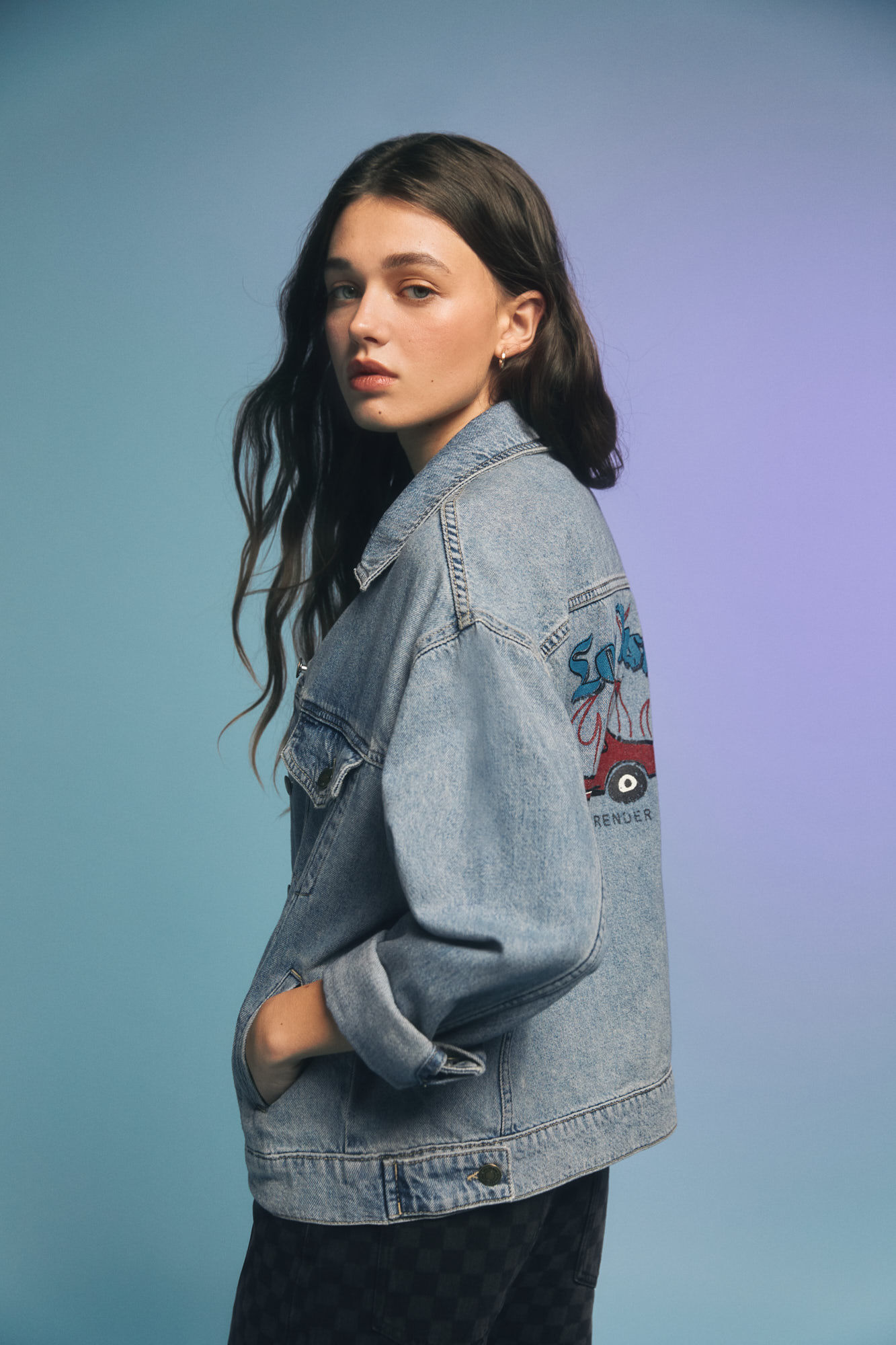 Springfield Cazadora vaquera oversized "Love rush"