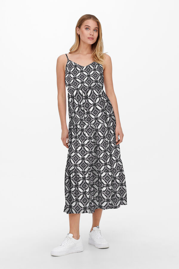 Only Vestido largo regular fit rosa