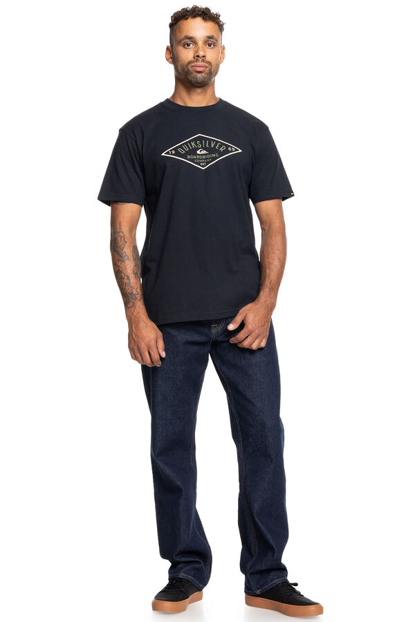 Quiksilver Camiseta de manga curta para homens preto