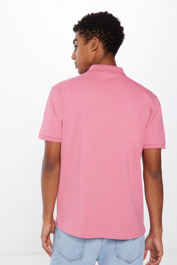 Springfield Polo piqu&eacute; b&aacute;sico regular fit rosa