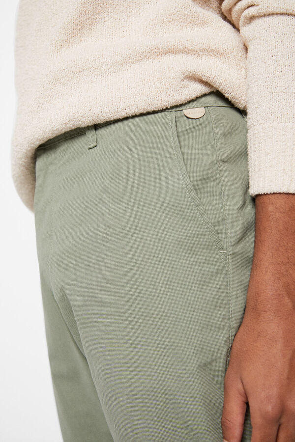 Springfield Chino micro estampado verde