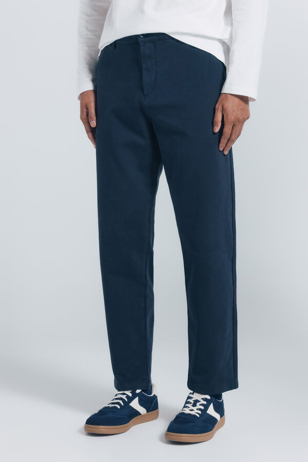 Springfield Pantal&oacute;n chino comfort slim fit azul