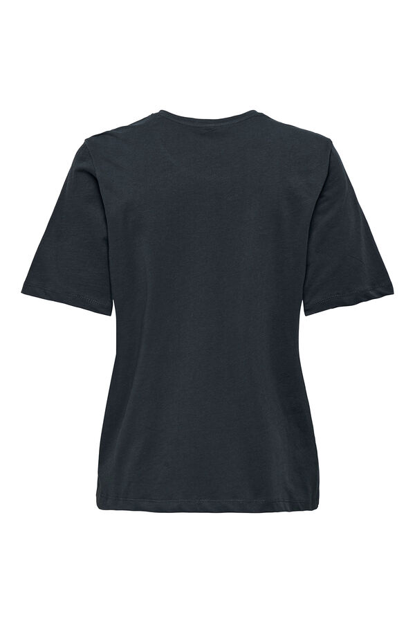 Only Camiseta manga corta regular fit negro