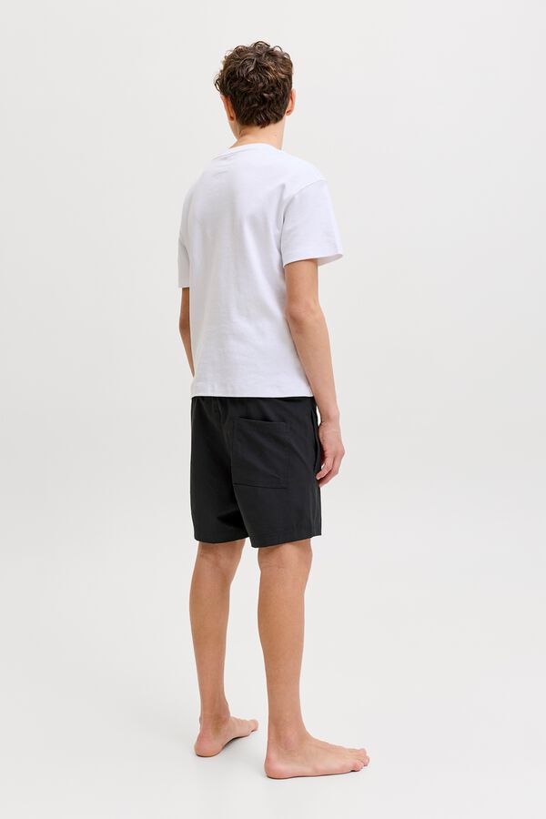 Jack & Jones Junior Ba&ntilde;ador cinturilla logo negro