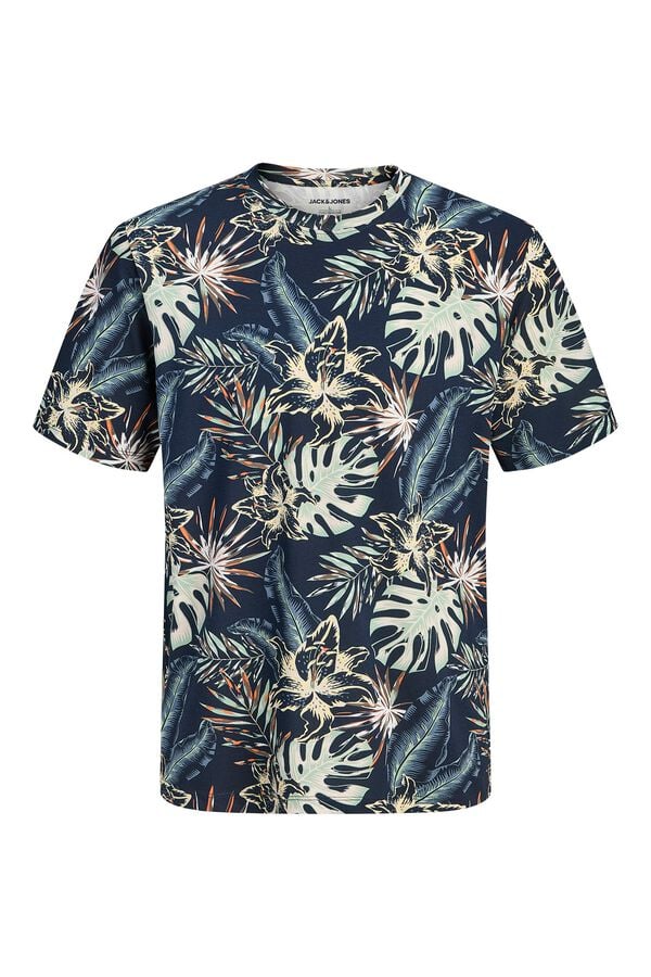 Jack & Jones T-shirt regular fit estampada azul