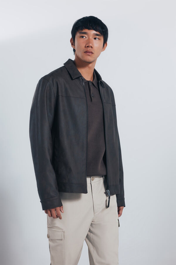 Springfield Pantal&oacute;n cargo slim fit nude