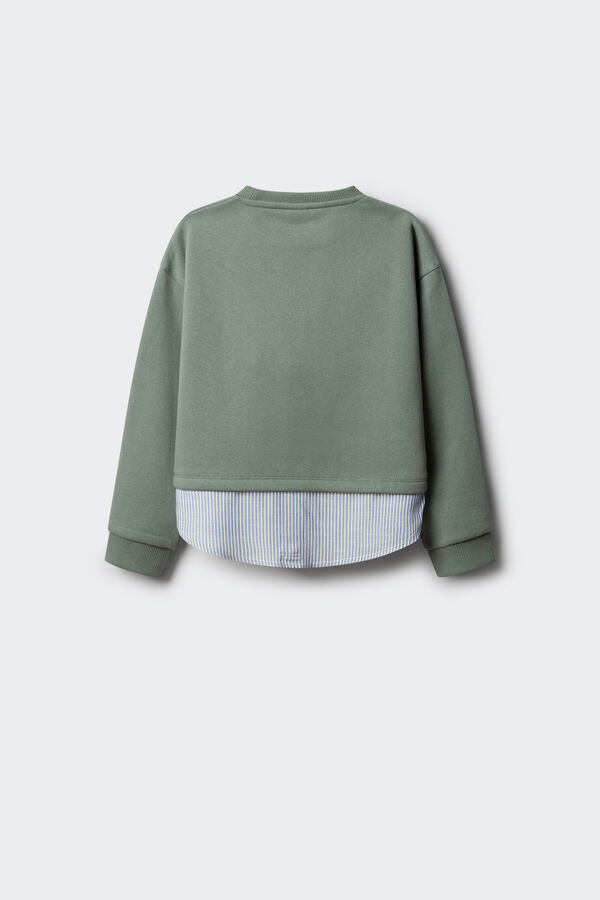 Springfield Kids Sudadera Estrella ni&ntilde;a verde