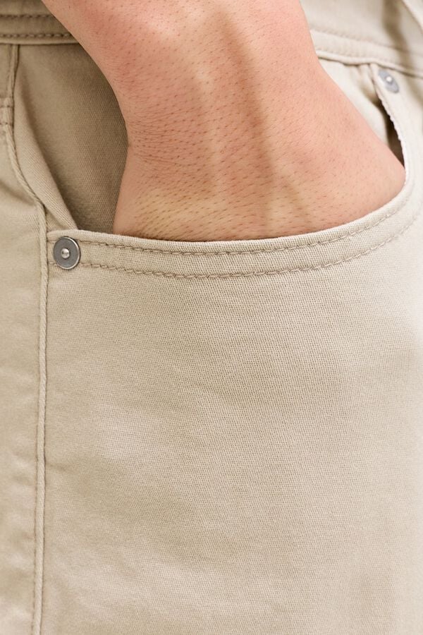 Jack & Jones Bermuda regular fit em sarja bege