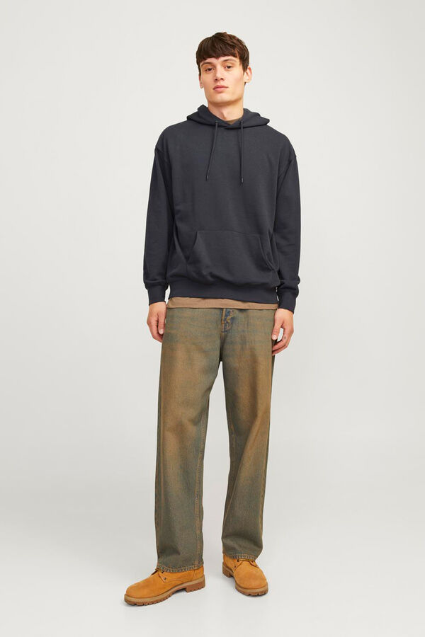 Jack & Jones Moletom com capuz e Sweatshirt descontra&iacute;do azul